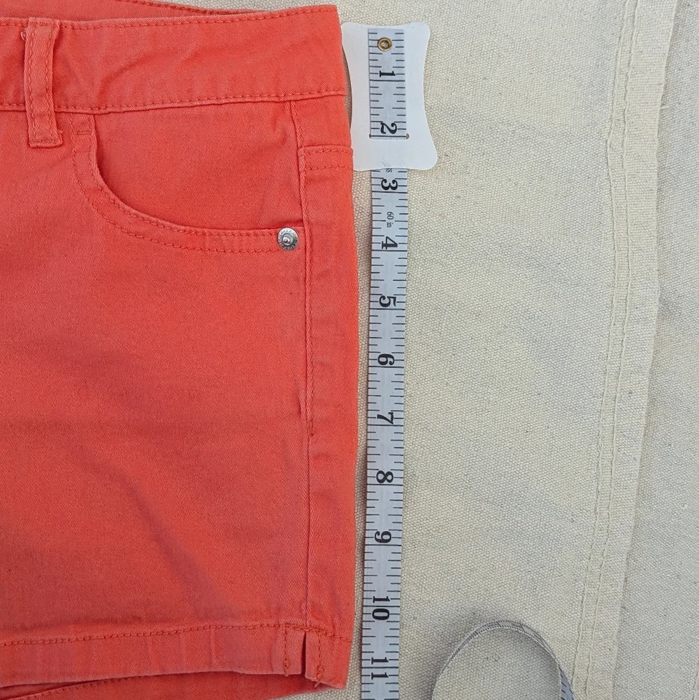 CP Shades Coral Pink Denim Shorts